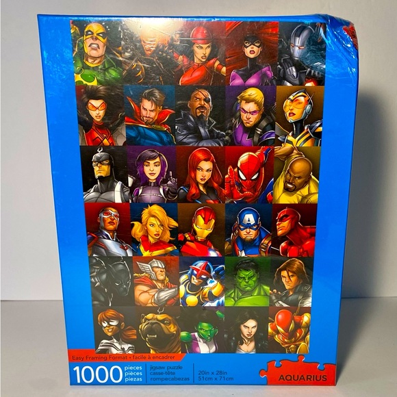 Marvel Heroes Collage 1000 Piece Jigsaw Puzzle 20in x 28 in Licensed by Aquarius - Picture 1 of 8